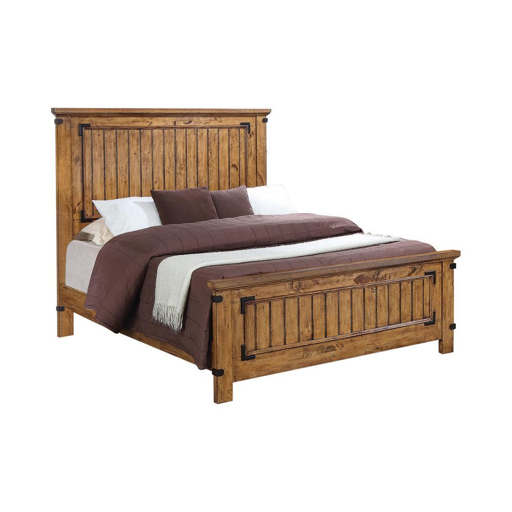 Brenner Queen Storage Bed Rustic Honey